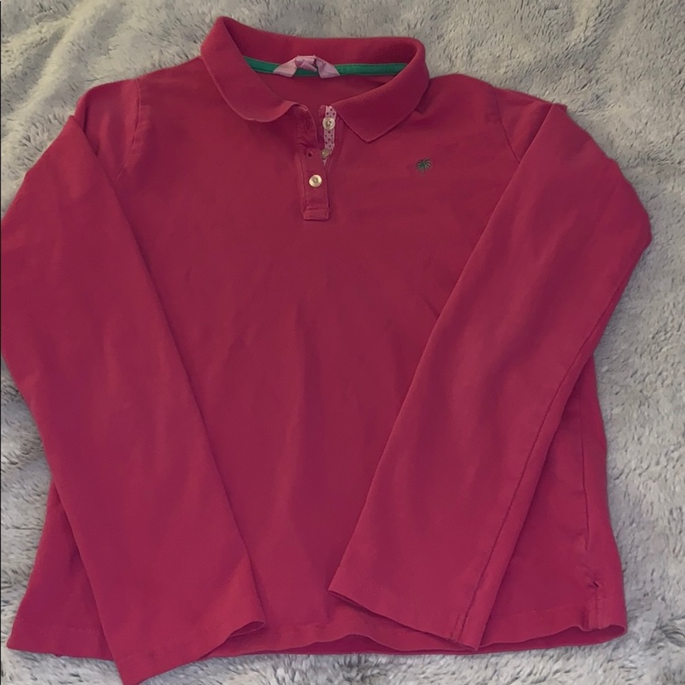 Lily Pulitzer pink polo Size 14